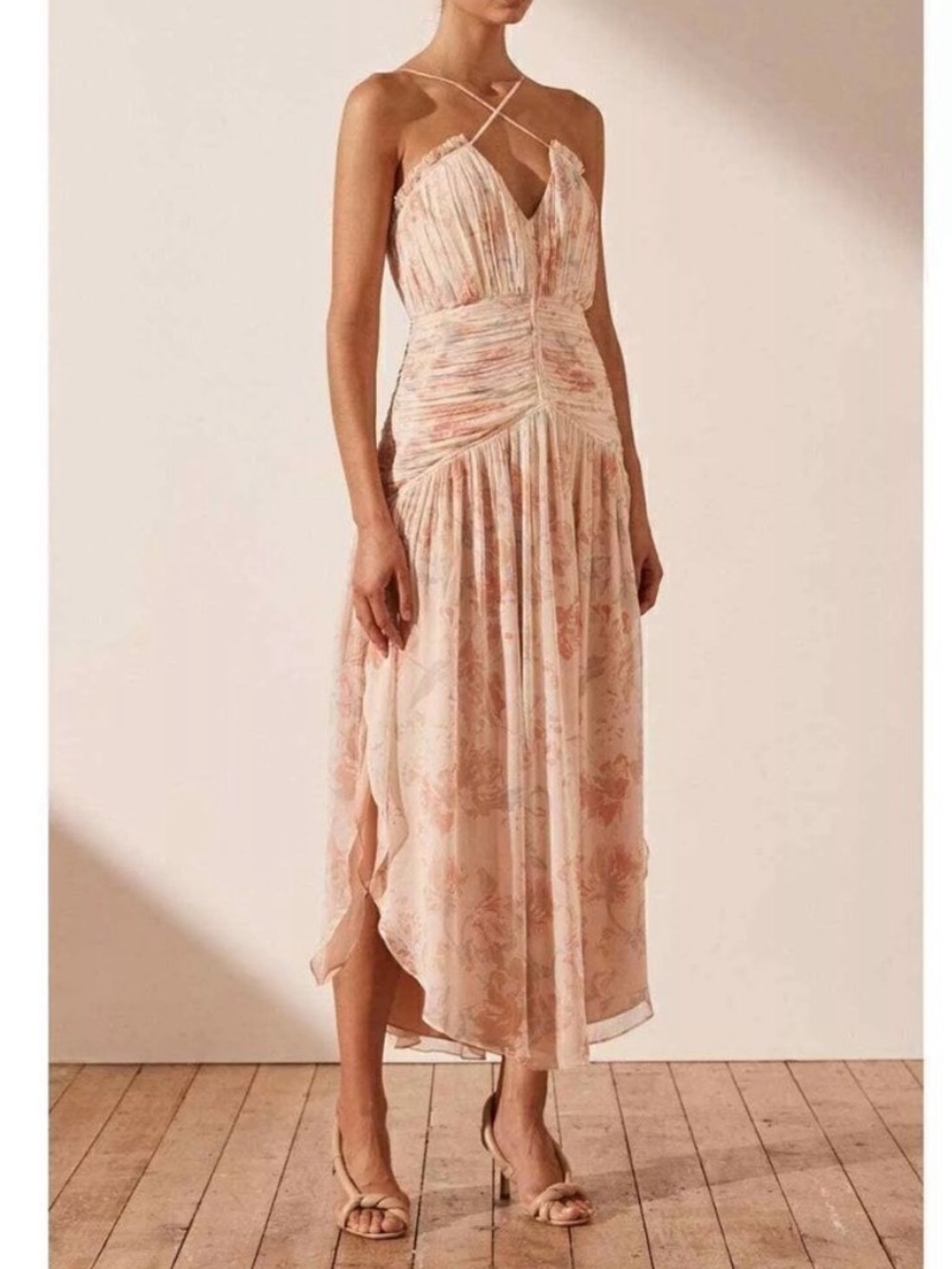 shona joy cross front faye dress